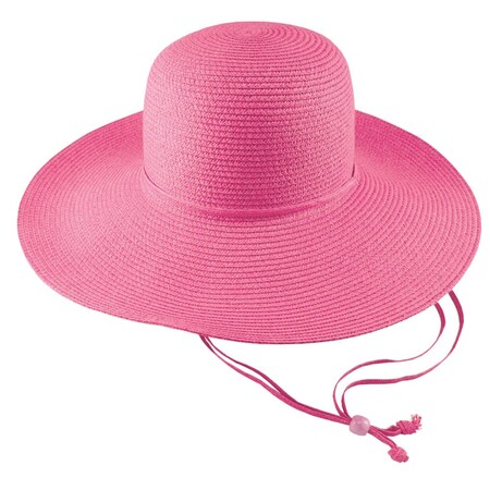 Midwest Glove 42d4p Pink Ladies Straw Hat 42D4P